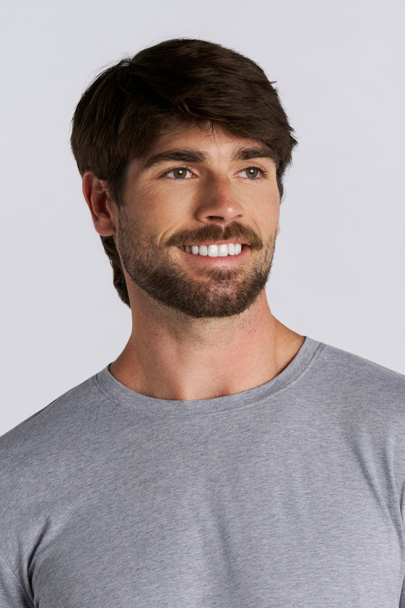Morada | Men's Everyday Long Sleeve T-Shirt | Grey Heather