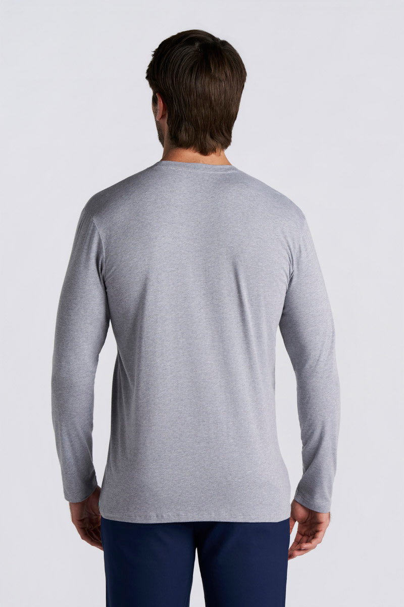 Morada | Men's Everyday Long Sleeve T-Shirt | Grey Heather