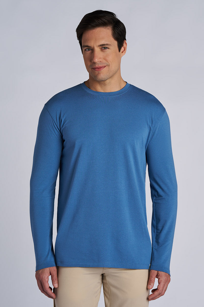 Morada | Men's Everyday Long Sleeve T-Shirt | Blue Dusk