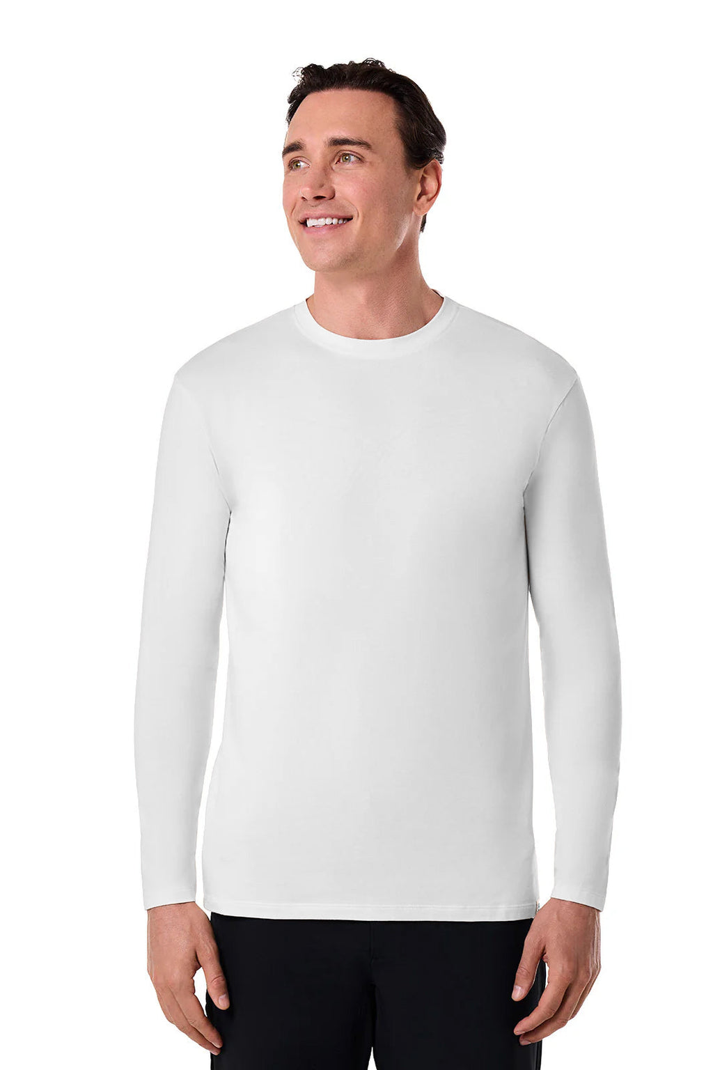 Coolibar Men's Morada Everyday Long Sleeve T-Shirt, White
