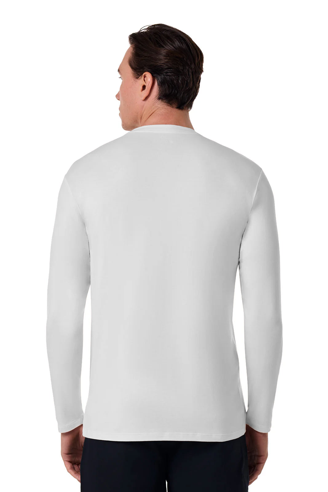 Coolibar Men's Morada Everyday Long Sleeve T-Shirt, White