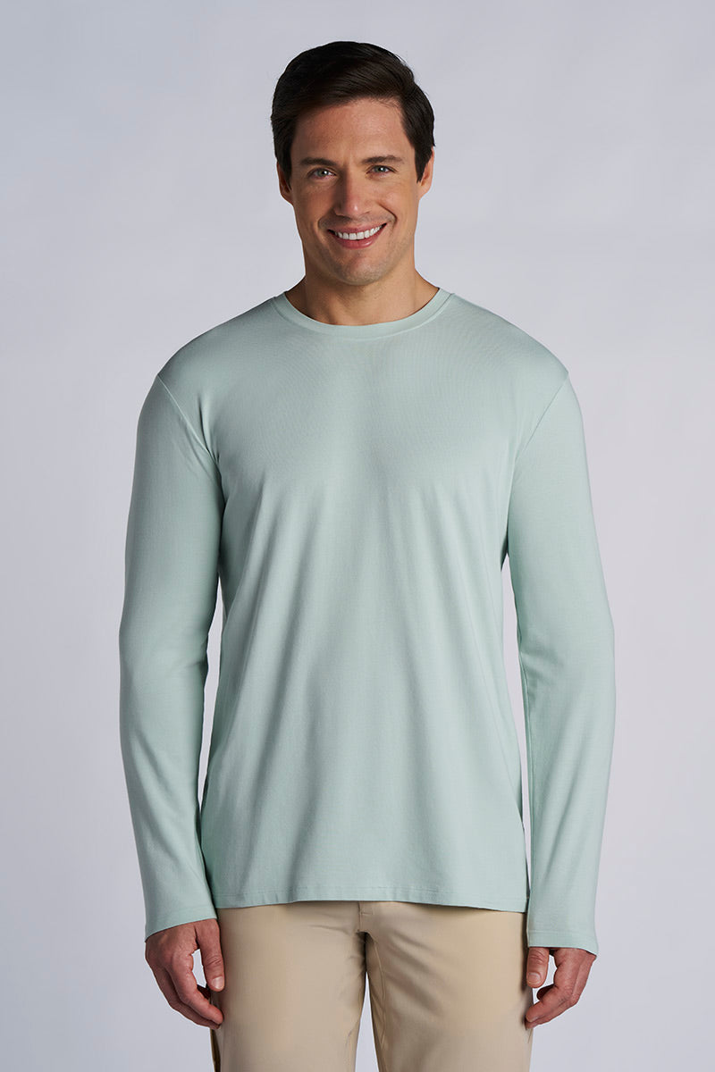 Morada | Men's Everyday Long Sleeve T-Shirt | Misty Aqua