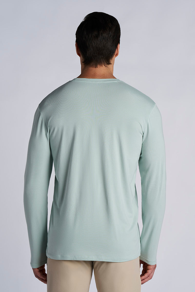 Morada | Men's Everyday Long Sleeve T-Shirt | Misty Aqua