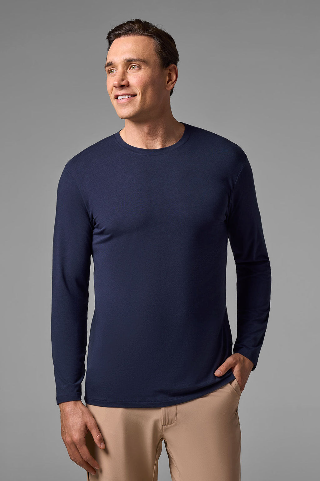 Morada | Men's Everyday Long Sleeve T-Shirt | Navy