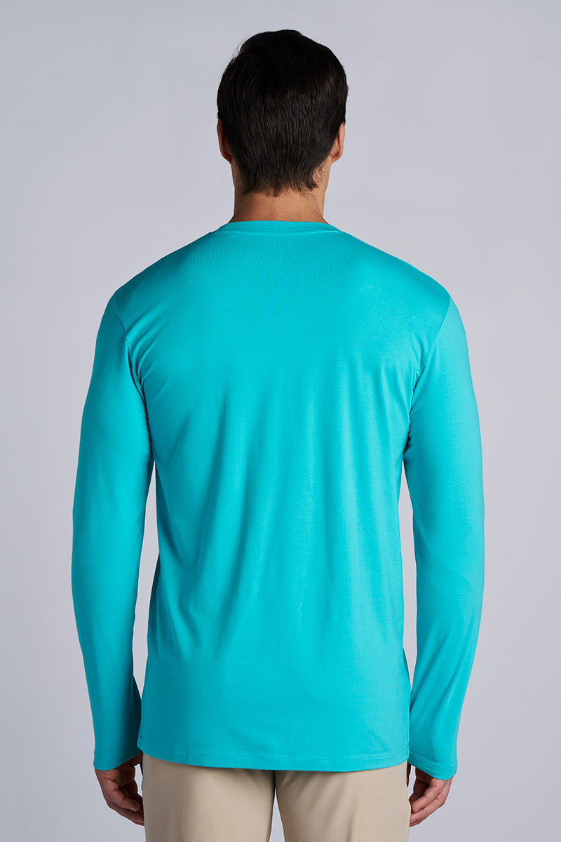 Morada | Men's Everyday Long Sleeve T-Shirt | Coolibar Blue