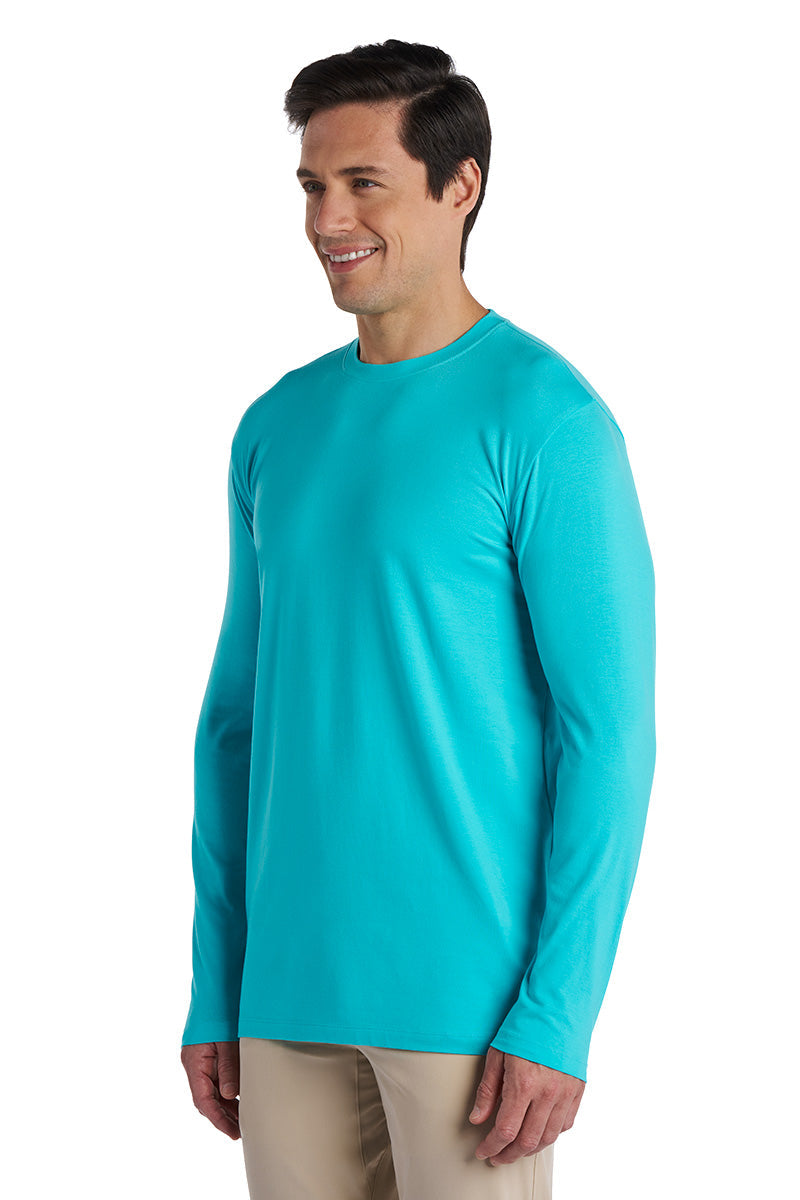 Morada | Men's Everyday Long Sleeve T-Shirt | Coolibar Blue
