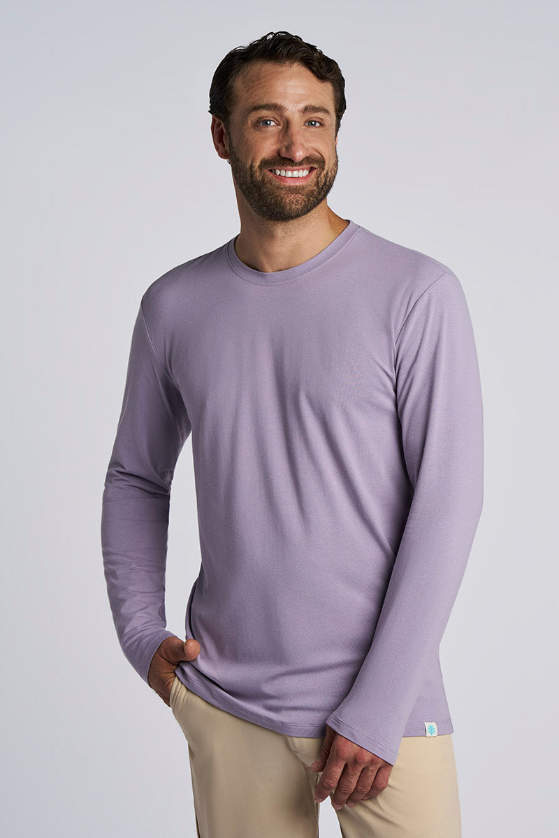 Morada | Men's Everyday Long Sleeve T-Shirt | Lavender Gray