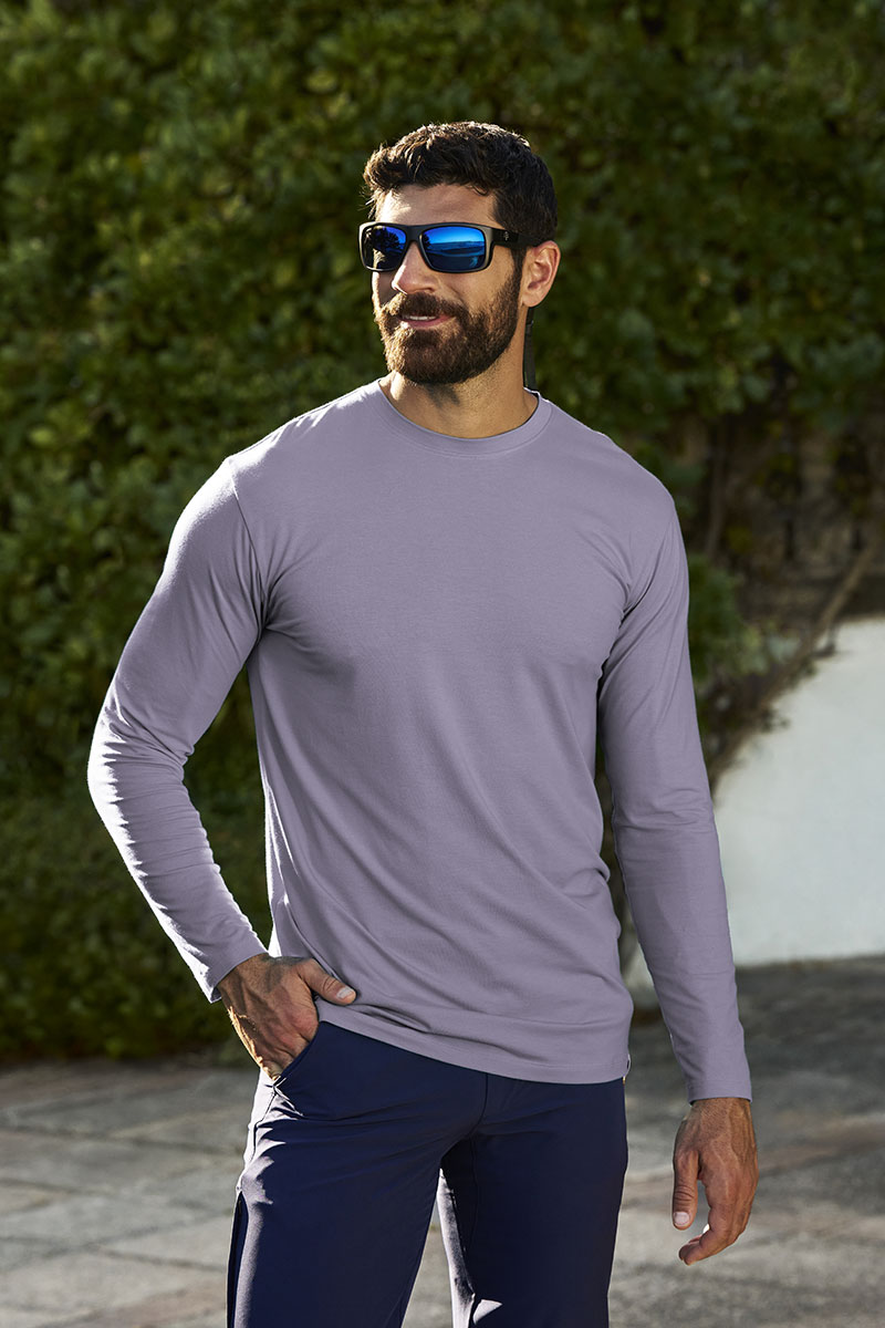 Morada | Men's Everyday Long Sleeve T-Shirt | Lavender Gray