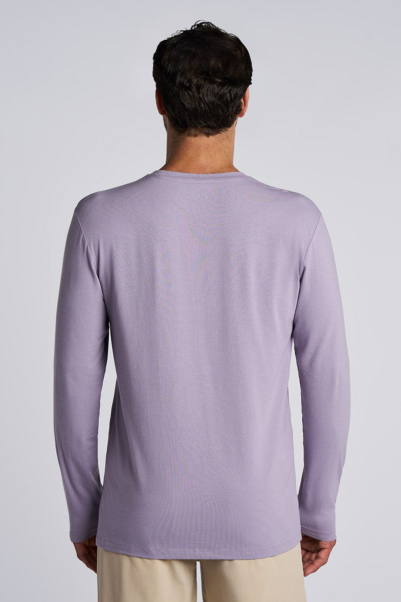 Morada | Men's Everyday Long Sleeve T-Shirt | Lavender Gray