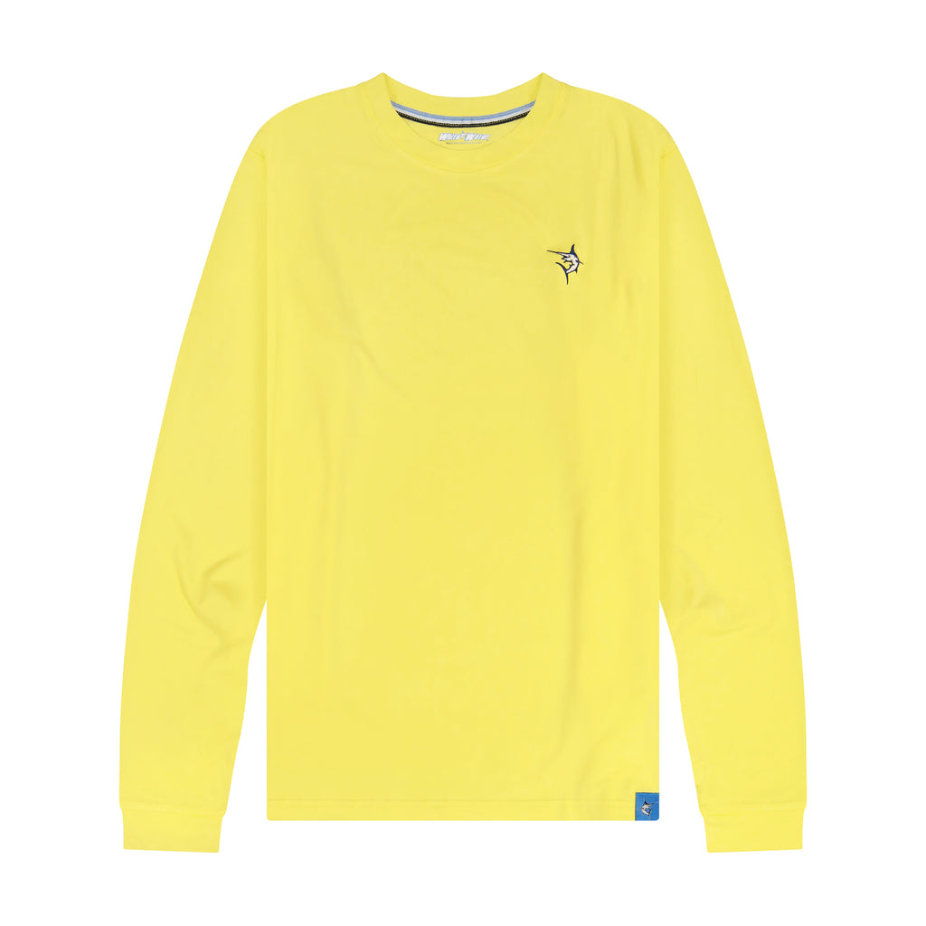 White Water Dockside Performance Long Sleeve, Light Blue