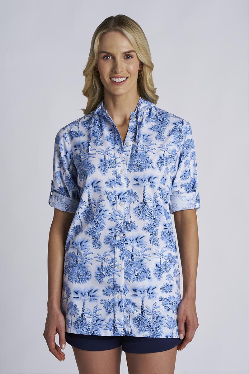 Iztapa Coastal | Sun Shirt | Periwinkle Isla Bonita