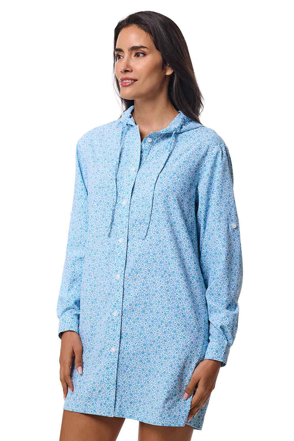 Iztapa Coastal | Sun Shirt | Malibu Blue Shell We