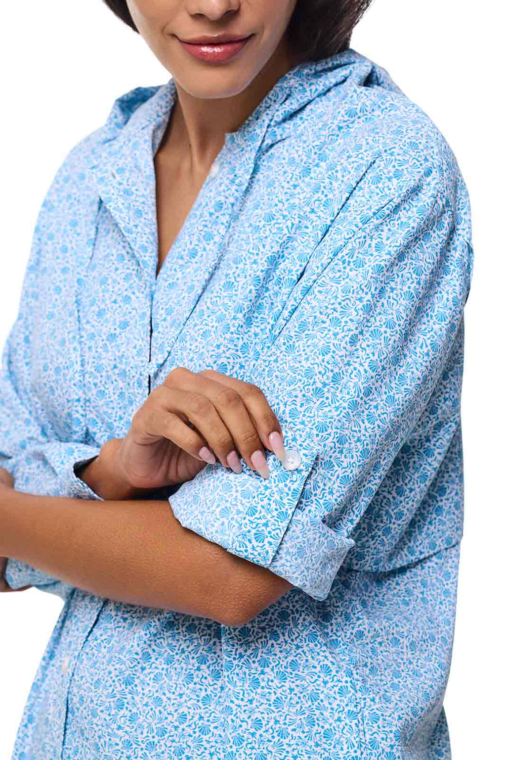 Iztapa Coastal | Sun Shirt | Malibu Blue Shell We