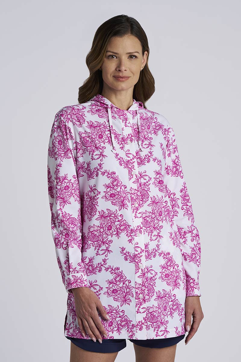 Iztapa Coastal | Sun Shirt | Fuchsia Bouquet