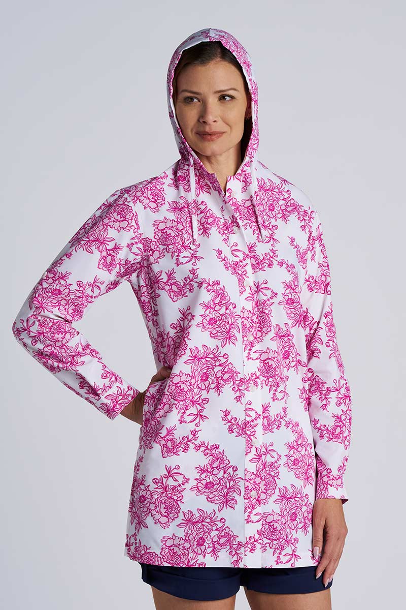 Iztapa Coastal | Sun Shirt | Fuchsia Bouquet