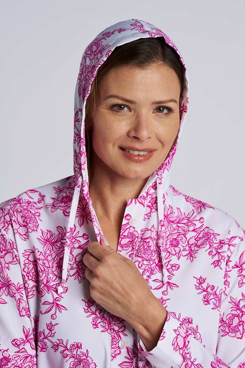 Iztapa Coastal | Sun Shirt | Fuchsia Bouquet