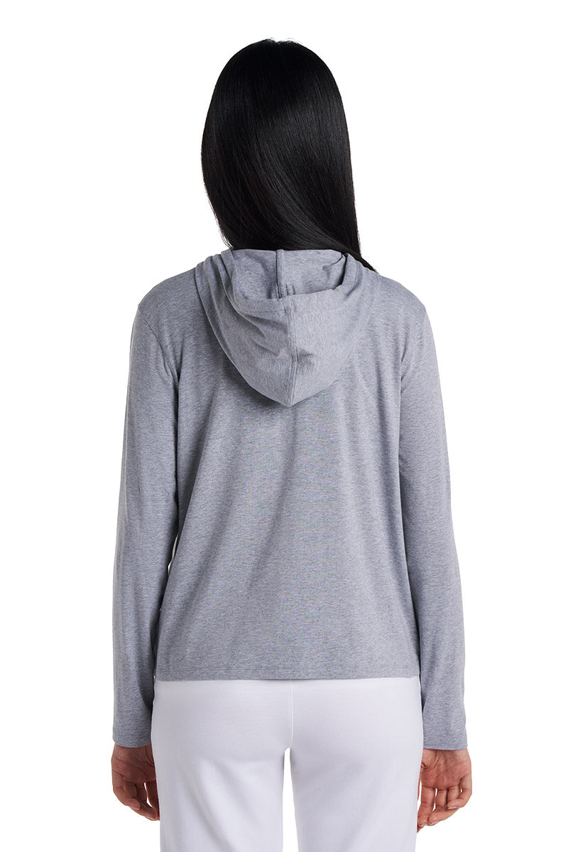 Seaside | Women's Zip-Up Hoodie | Grey Heather