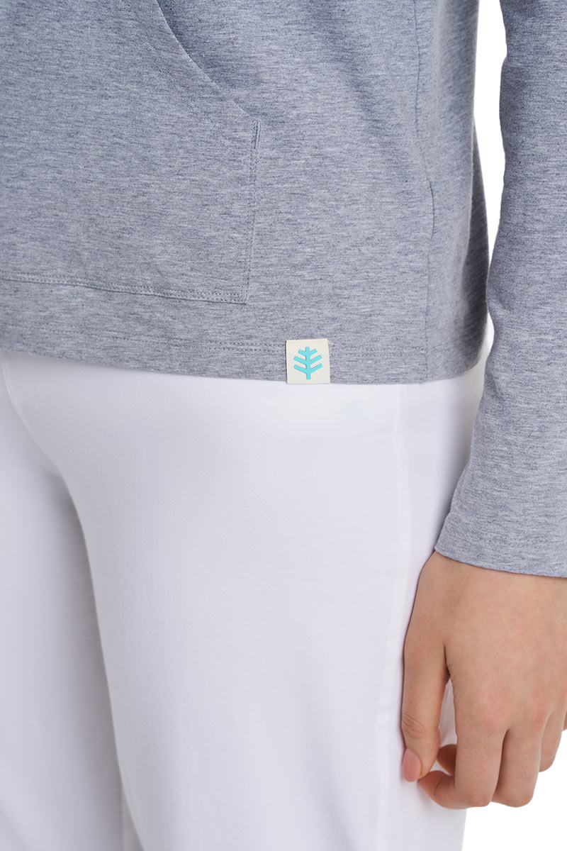 Seaside | Women's Zip-Up Hoodie | Grey Heather