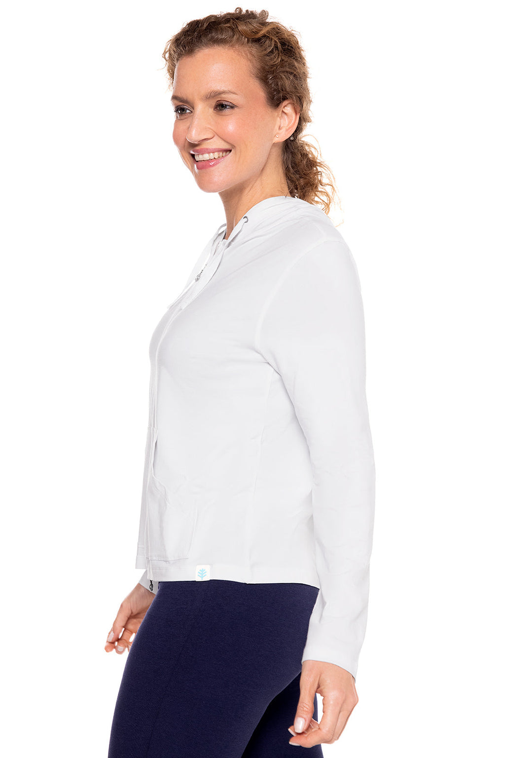 Seaside | Women's Zip-Up Hoodie | White