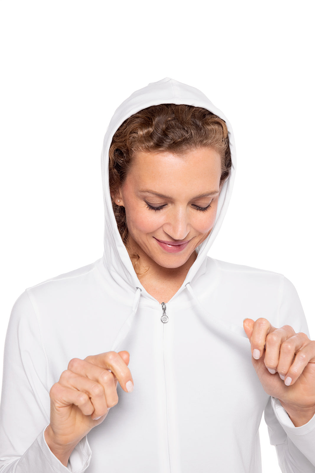 Seaside | Women's Zip-Up Hoodie | White