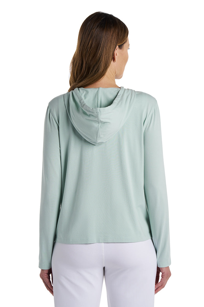 Seaside | Women's Zip-Up Hoodie | Misty Aqua