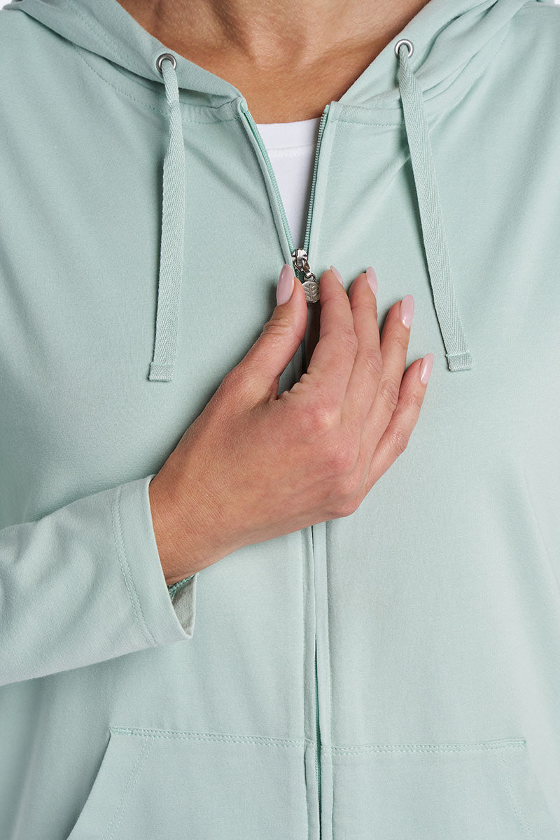 Seaside | Women's Zip-Up Hoodie | Misty Aqua