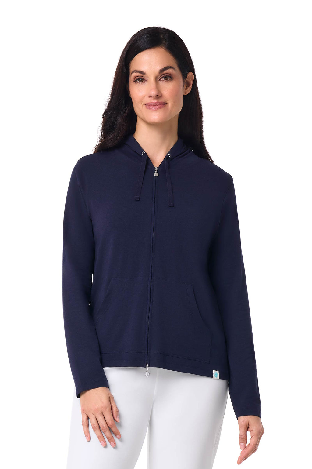 Seaside | Women's Zip-Up Hoodie | Navy