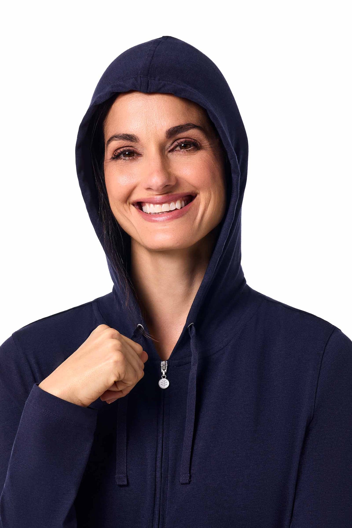 Seaside | Women's Zip-Up Hoodie | Navy