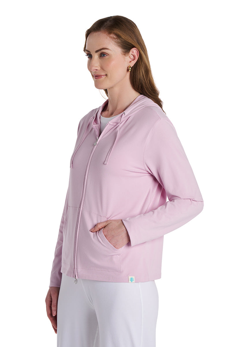 Seaside | Women's Zip-Up Hoodie | Powder