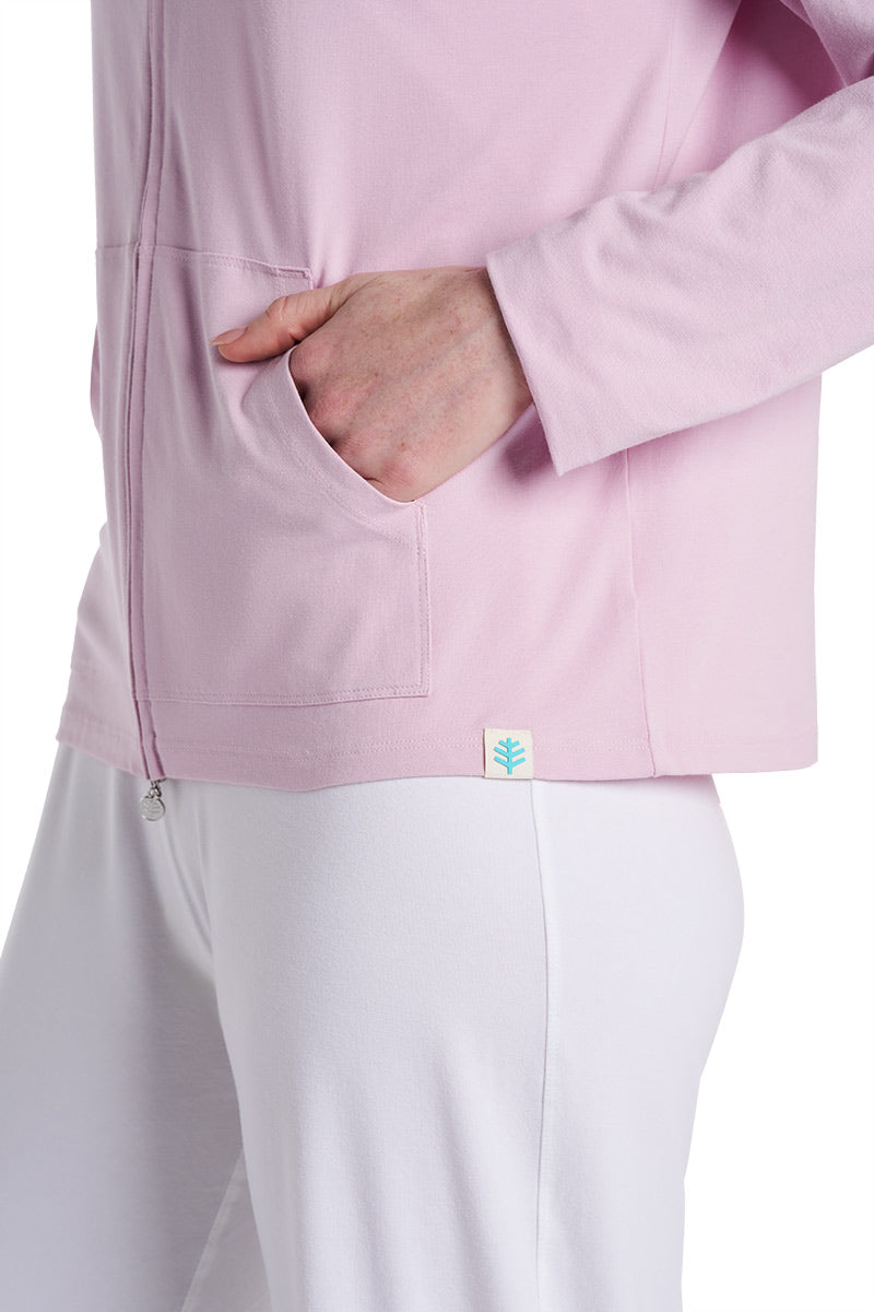 Seaside | Women's Zip-Up Hoodie | Powder