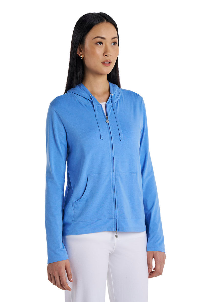 Seaside | Women's Zip-Up Hoodie | Bluebell