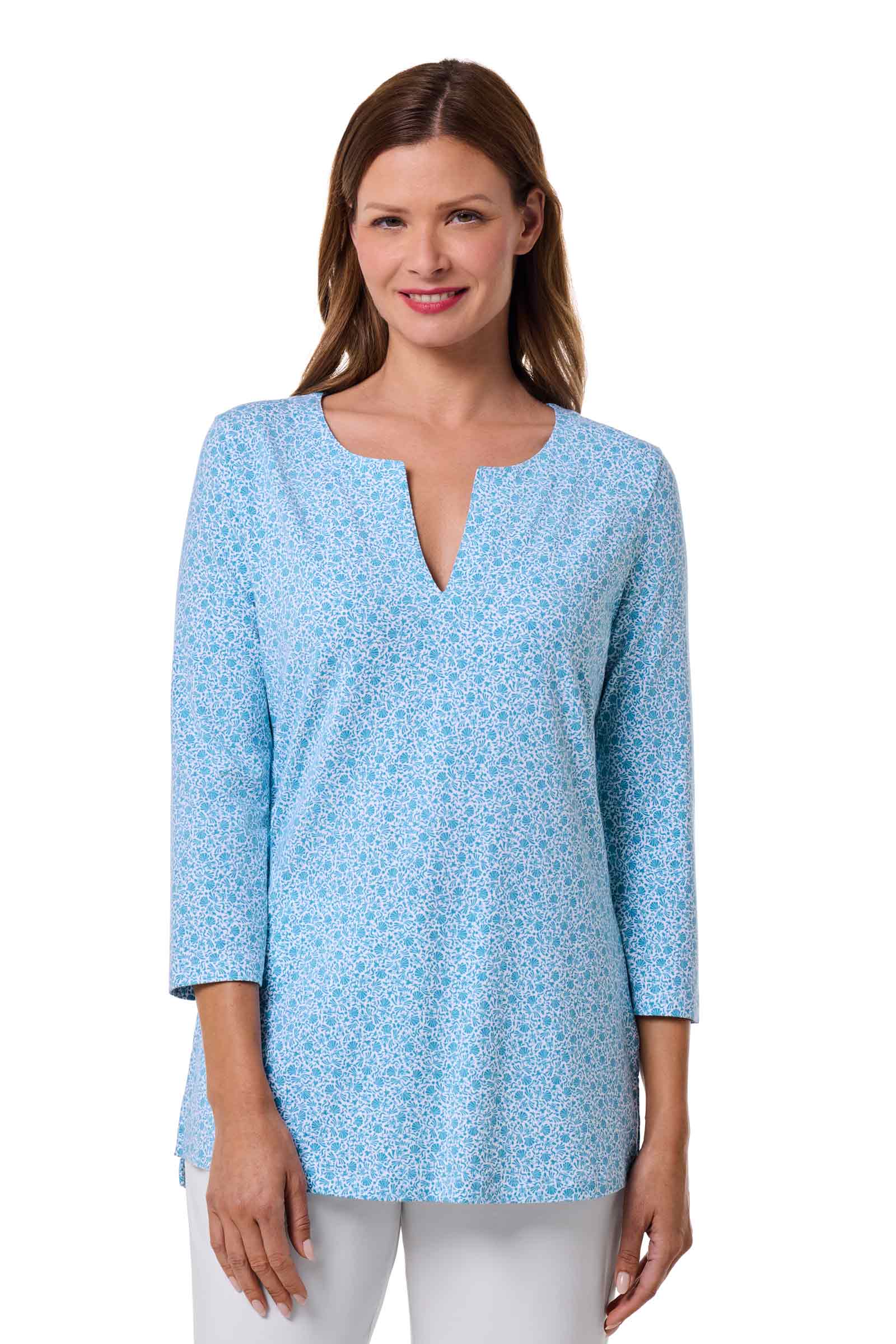 Coolibar Women St Lucia Tunic Top Sun Protective Soft Comfort Relaxed Fit For Daily Wear