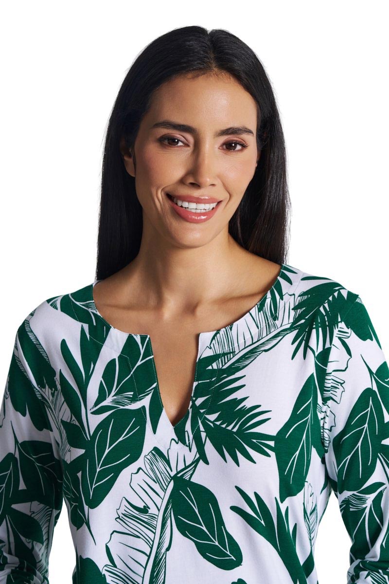 Coolibar Women St Lucia Tunic Top Sun Safe Lightweight Flattering Relaxed Fit For Everyday Wear