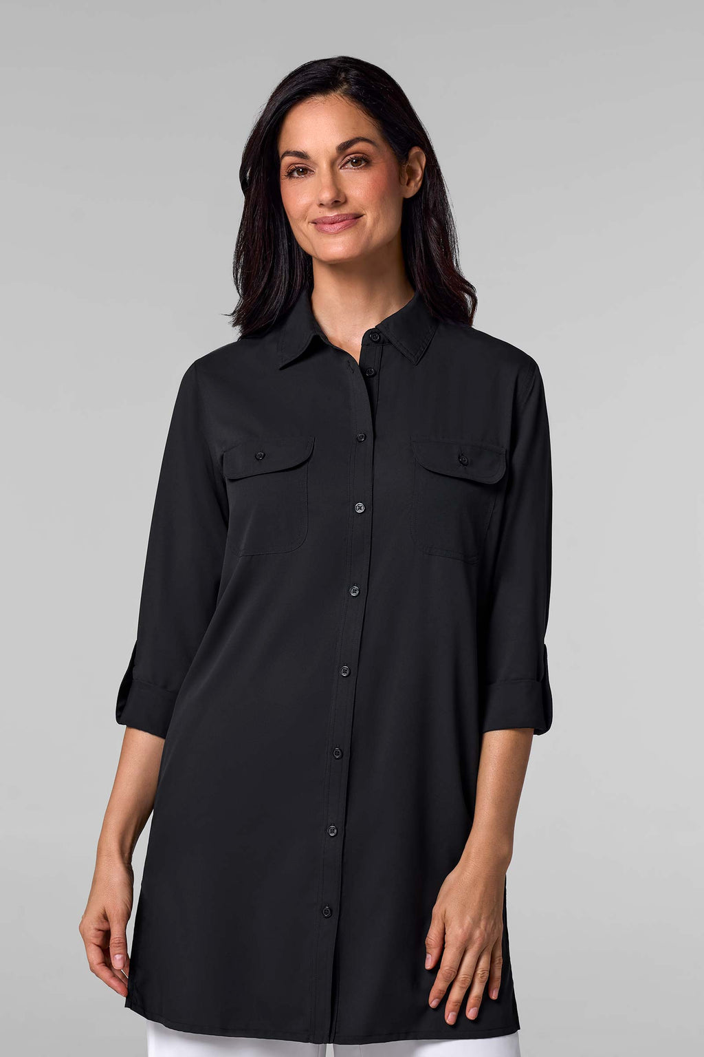 Santorini | Women's Tunic Shirt | Black