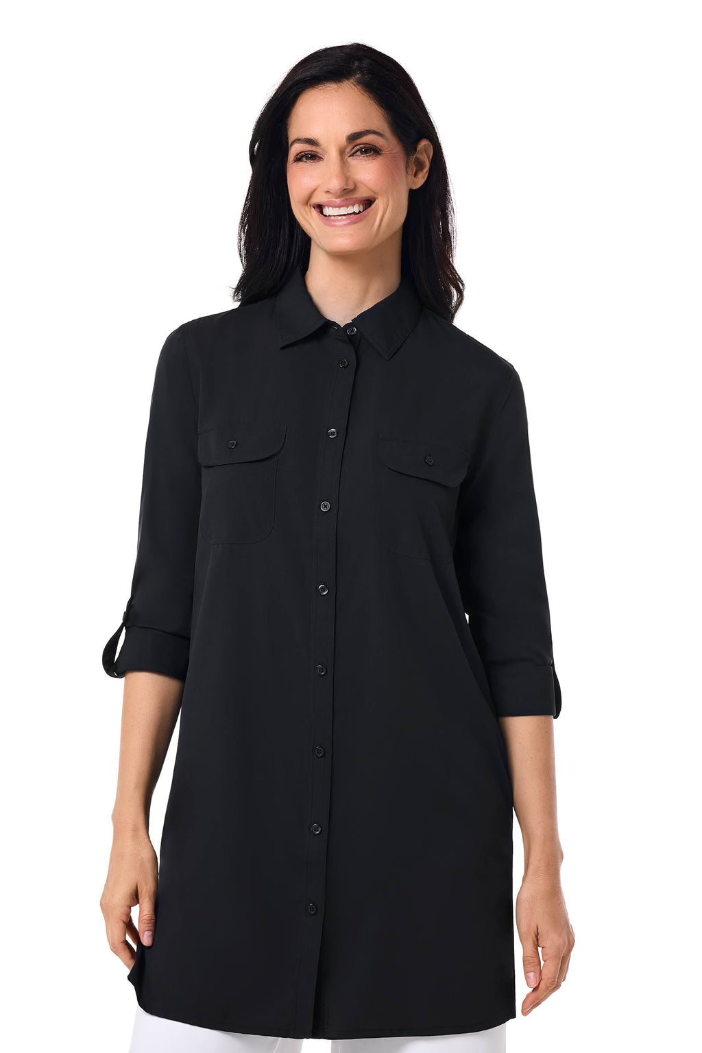 Santorini | Women's Tunic Shirt | Black
