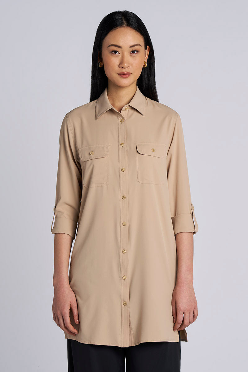 Santorini | Women's Tunic Shirt | Pale Khaki