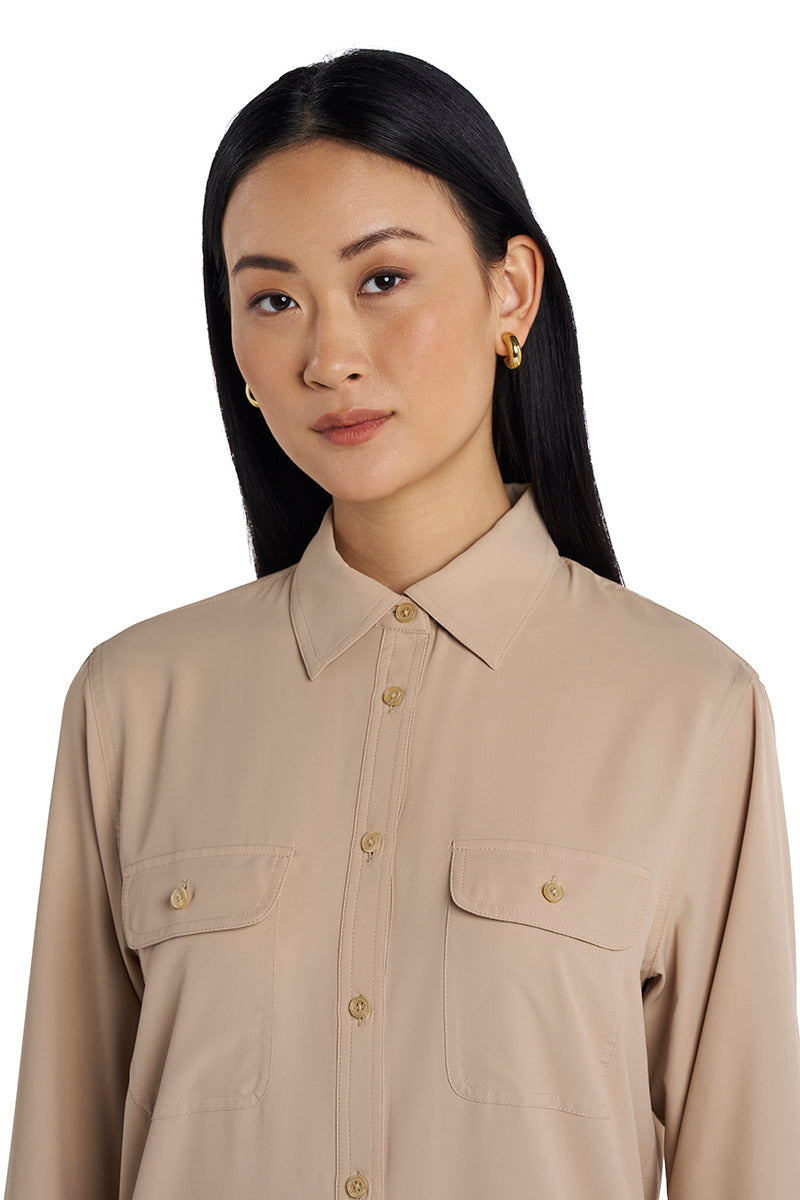 Santorini | Women's Tunic Shirt | Pale Khaki