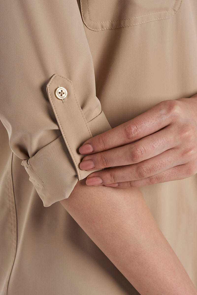 Santorini | Women's Tunic Shirt | Pale Khaki