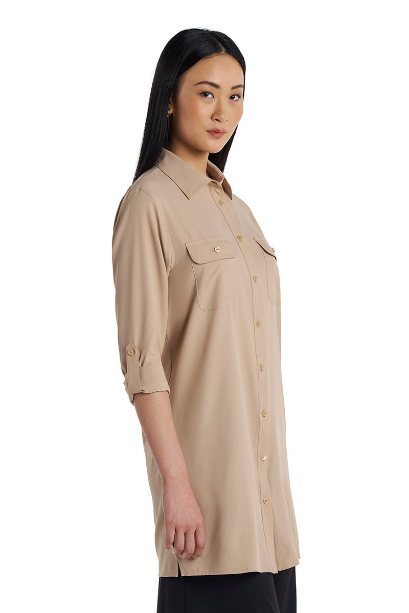 Santorini | Women's Tunic Shirt | Pale Khaki