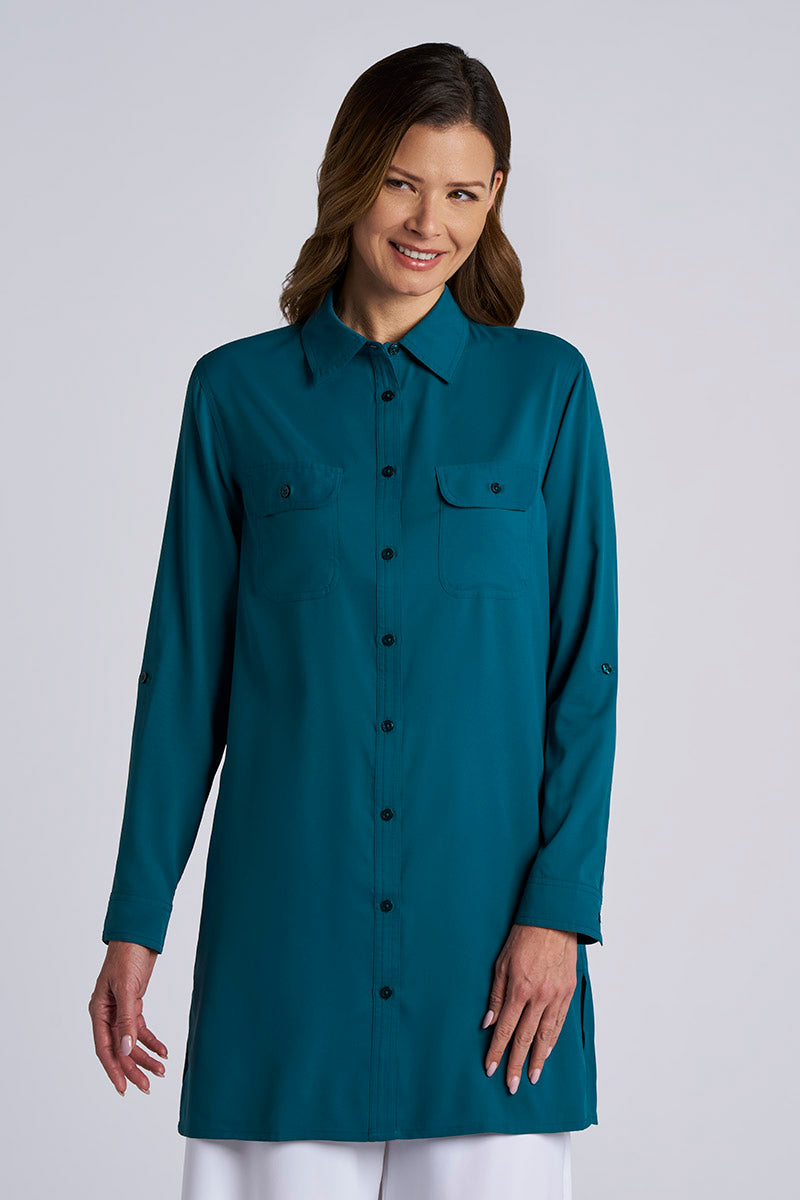 Santorini | Women's Tunic Shirt | Transformative Teal