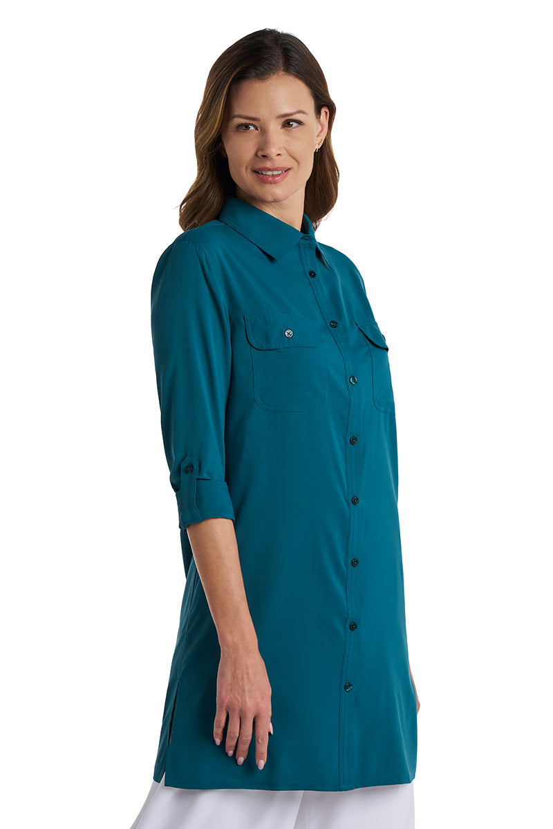 Santorini | Women's Tunic Shirt | Transformative Teal