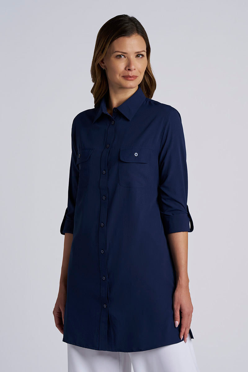 Santorini | Women's Tunic Shirt | Navy