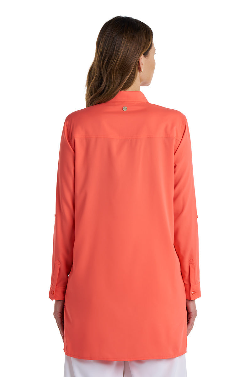 Santorini | Women's Tunic Shirt | Coral Reef