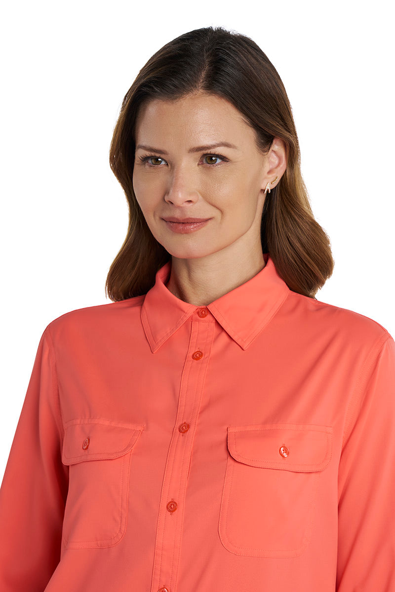 Santorini | Women's Tunic Shirt | Coral Reef