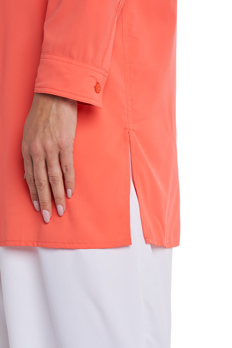 Santorini | Women's Tunic Shirt | Coral Reef