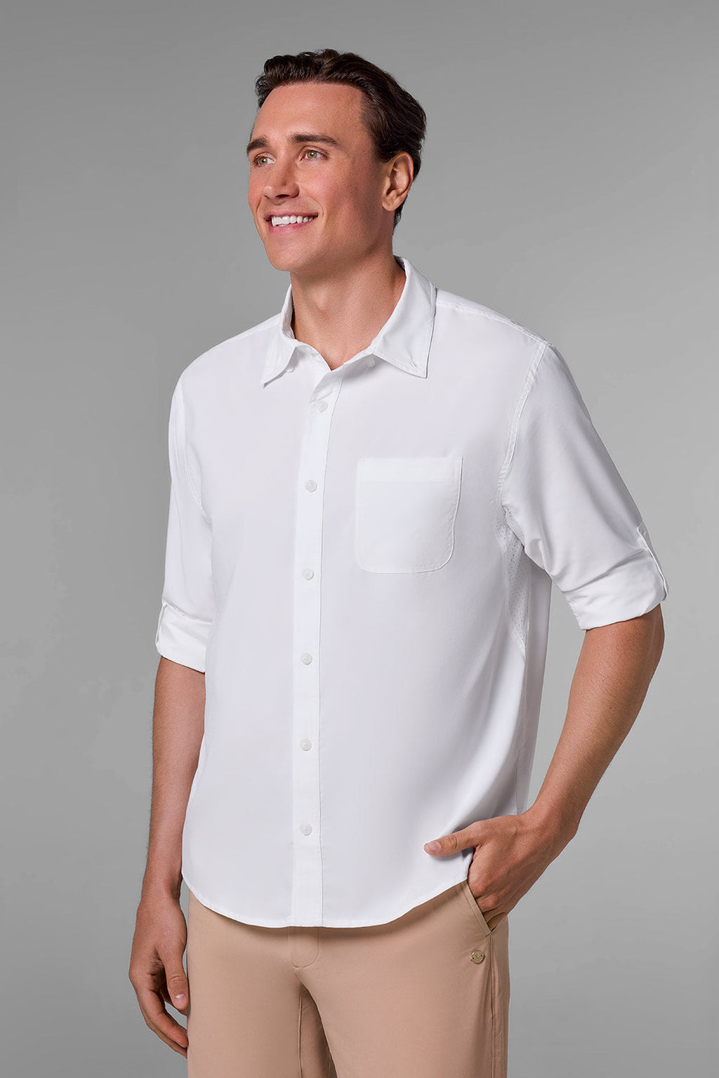 Aricia | Men's Long Sleeve Shirt | White