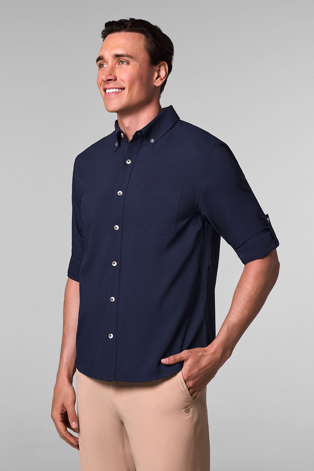 Aricia | Men's Long Sleeve Shirt | Navy
