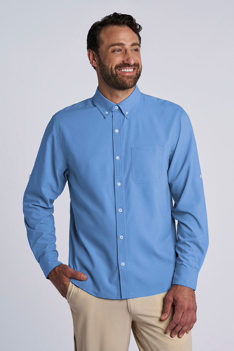 Aricia | Men's Long Sleeve Shirt | Bluebell