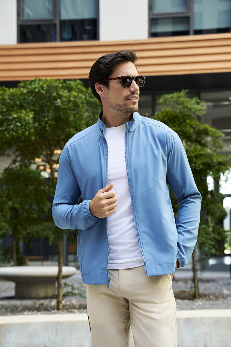 Arcadian | Men's Packable Jacket | Blue Dusk