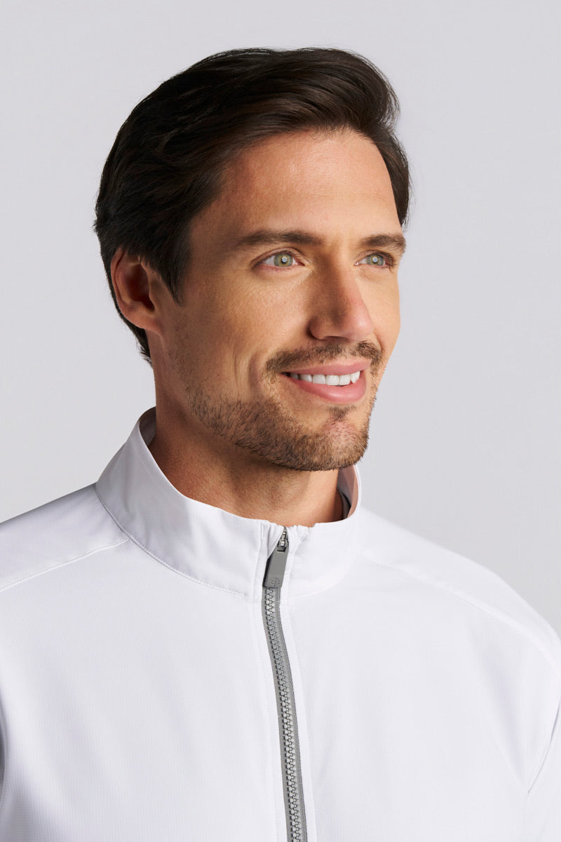Arcadian | Men's Packable Jacket | White